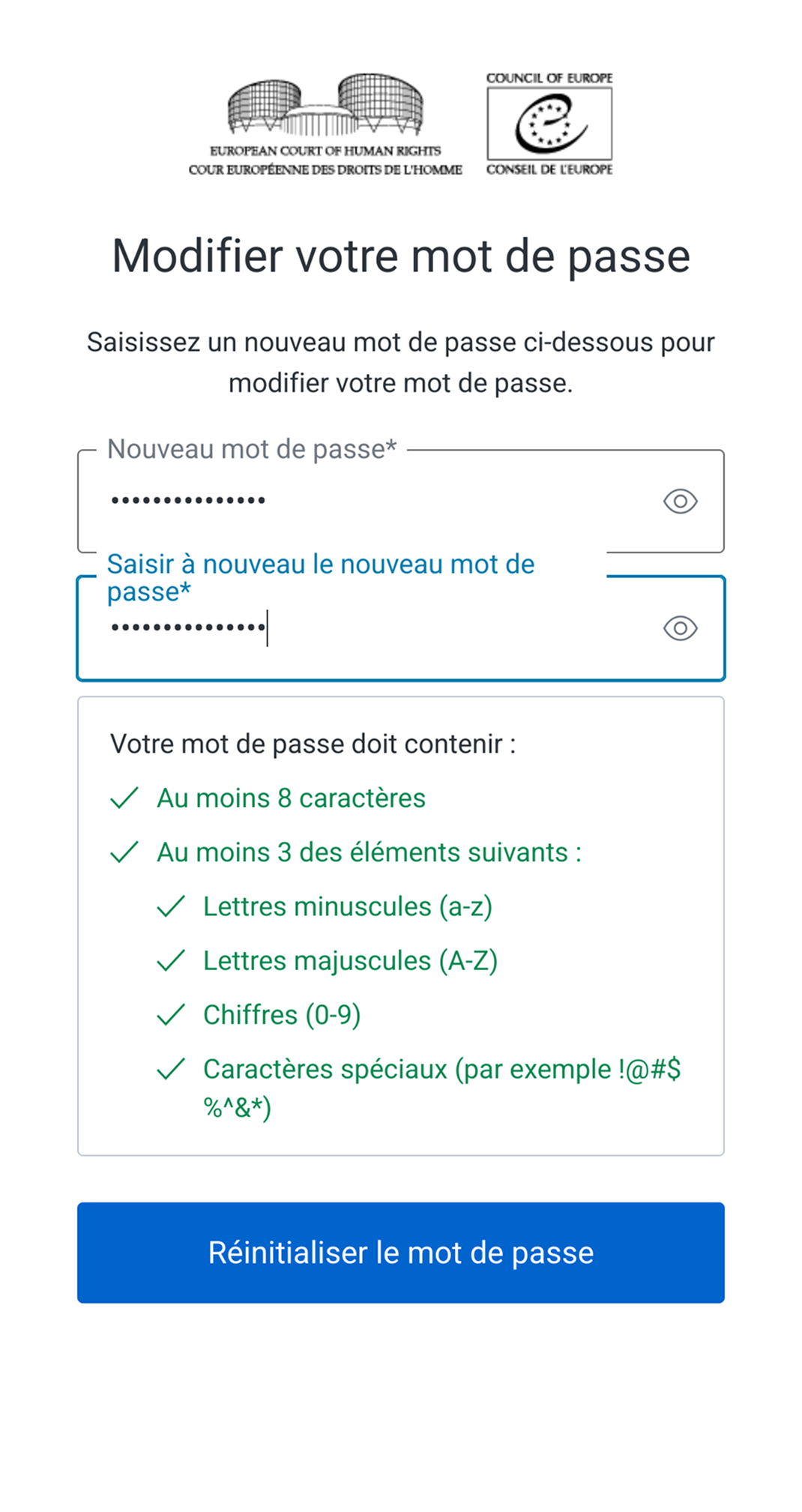 Change your password